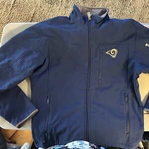 NFL navy blue Rams jacket